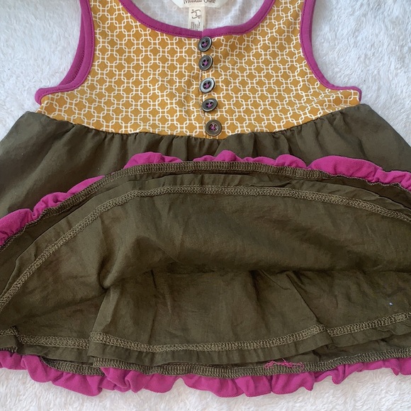 Matilda Jane Enchanted Garden Seabean Mixed Print Tank Top 2 EUC - Picture 6 of 12